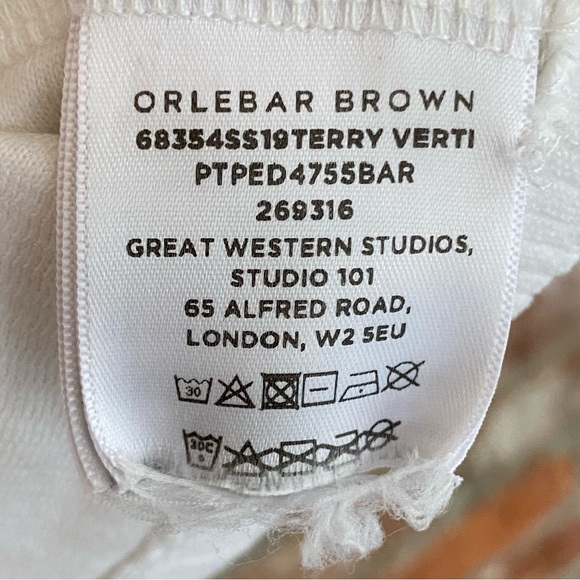Orlebar Brown Cotton Terry Polo Shirt Large - Picture 5 of 7